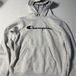 Champion Men's Light Gray Hoodie